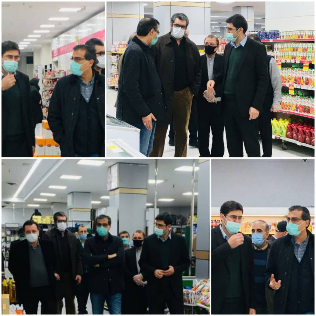 بازدید وحید کریمی مدیرعامل فروشگاه‌های زنجیره‌ای شهروند از روند خدمات رسانی و عملکرد فروشگاه بهاران 