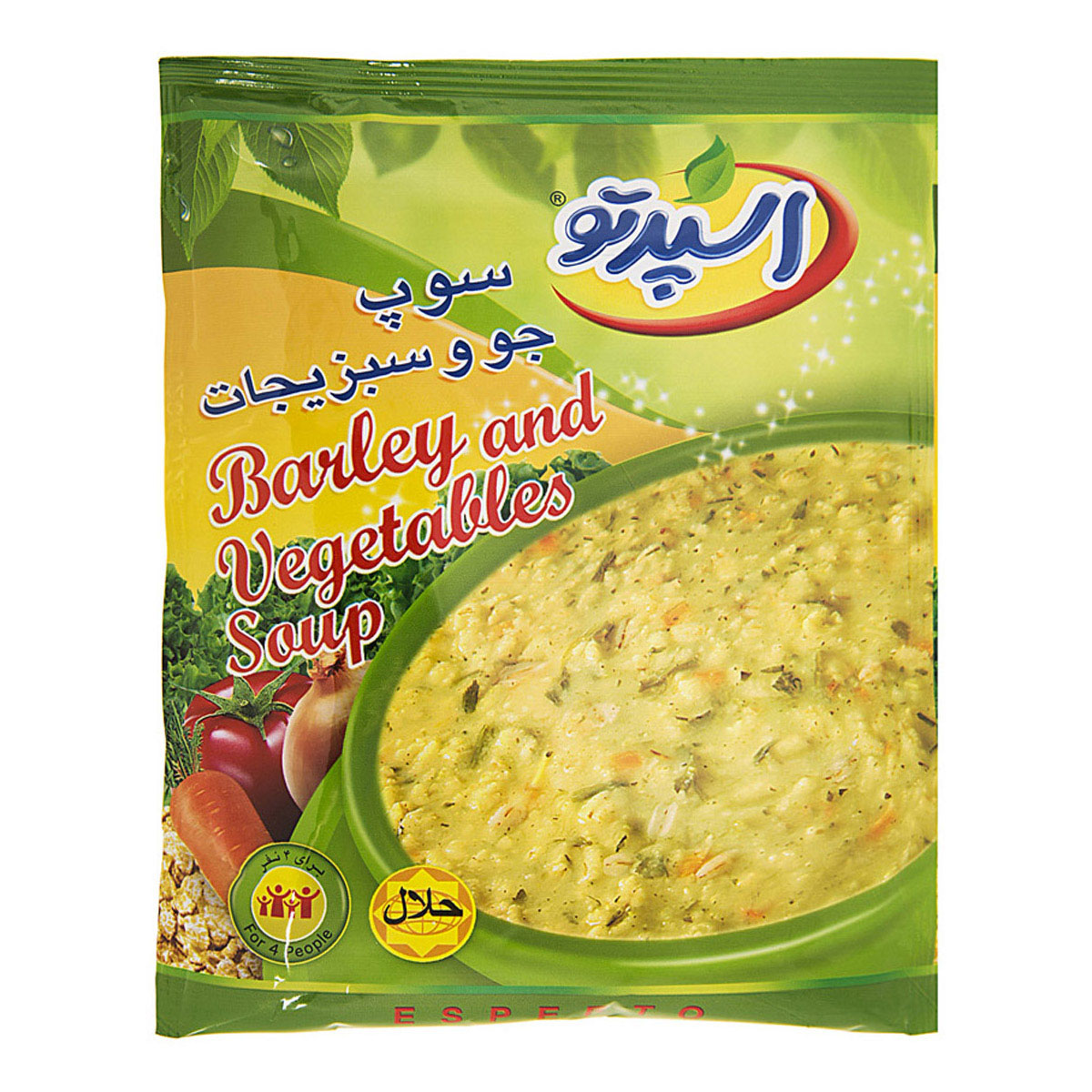 سوپ جو و سبزیجات 71 گرمی اسپرتو