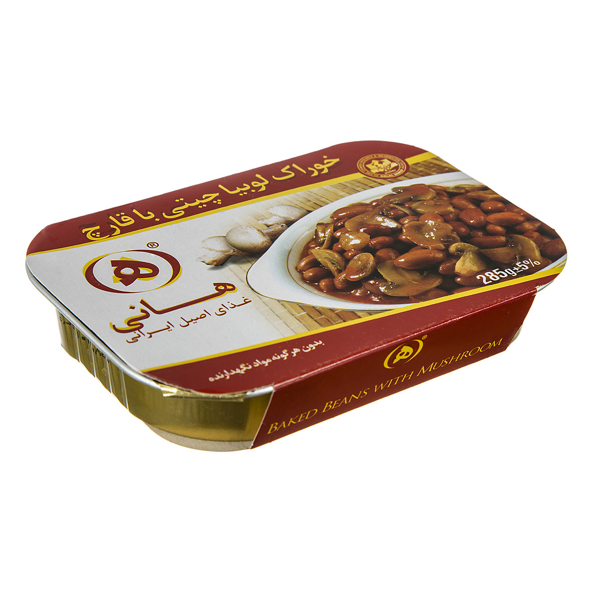 لوبیا چیتی با قارچ 285 گرمی هانی 