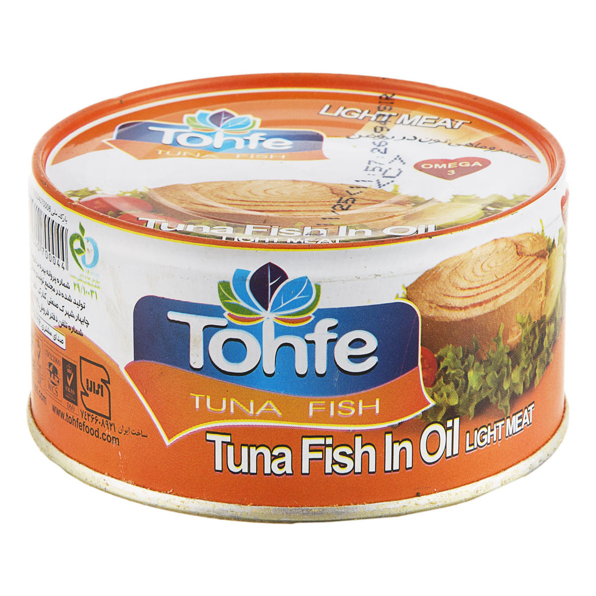 کنسرو ماهی تن با روغن سویا 180 گرمی تحفه