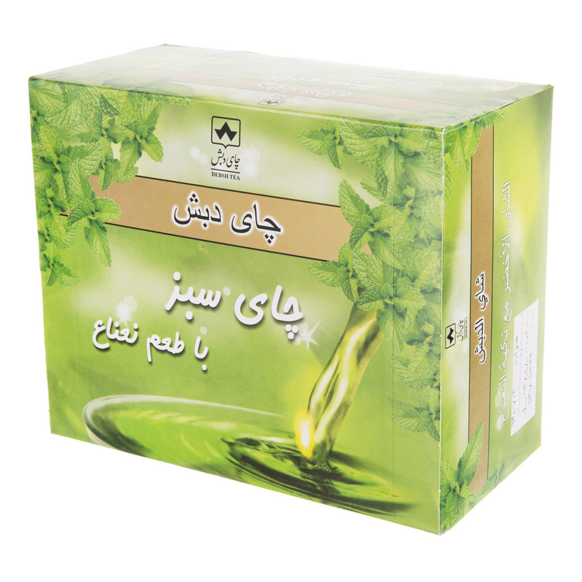 چای کیسه‌ای سبز با طعم نعنا 50 عددی دبش