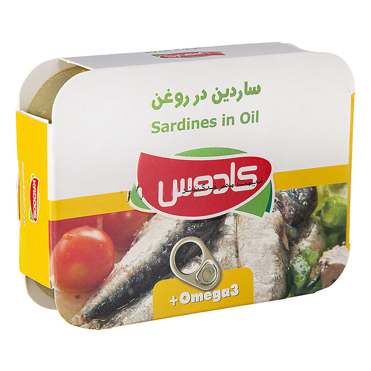 کنسرو ماهی ساردین در روغن 110 گرمی کادوس