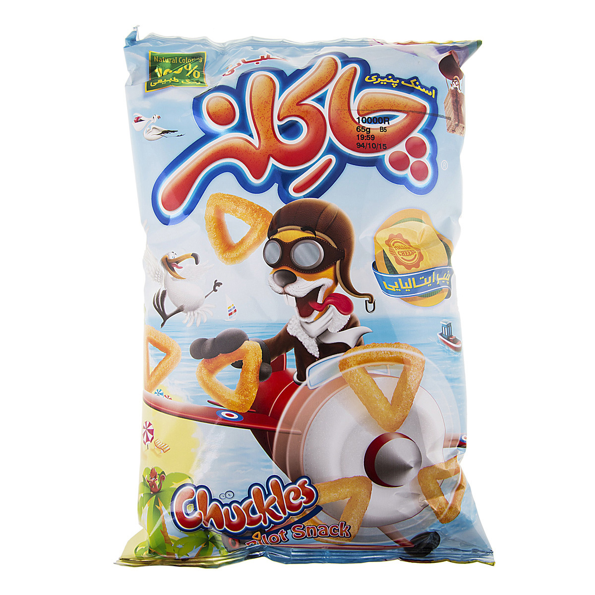اسنک پنیری خلبانی 65 گرمی چاکلز