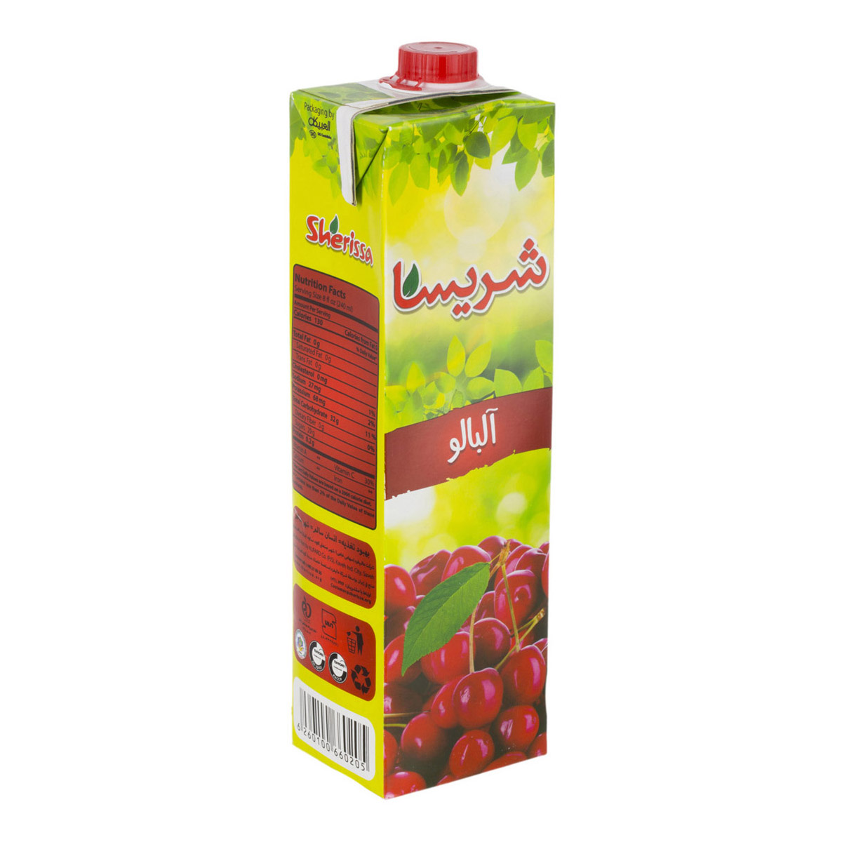 نوشیدنی آلبالو 1 لیتری شریسا