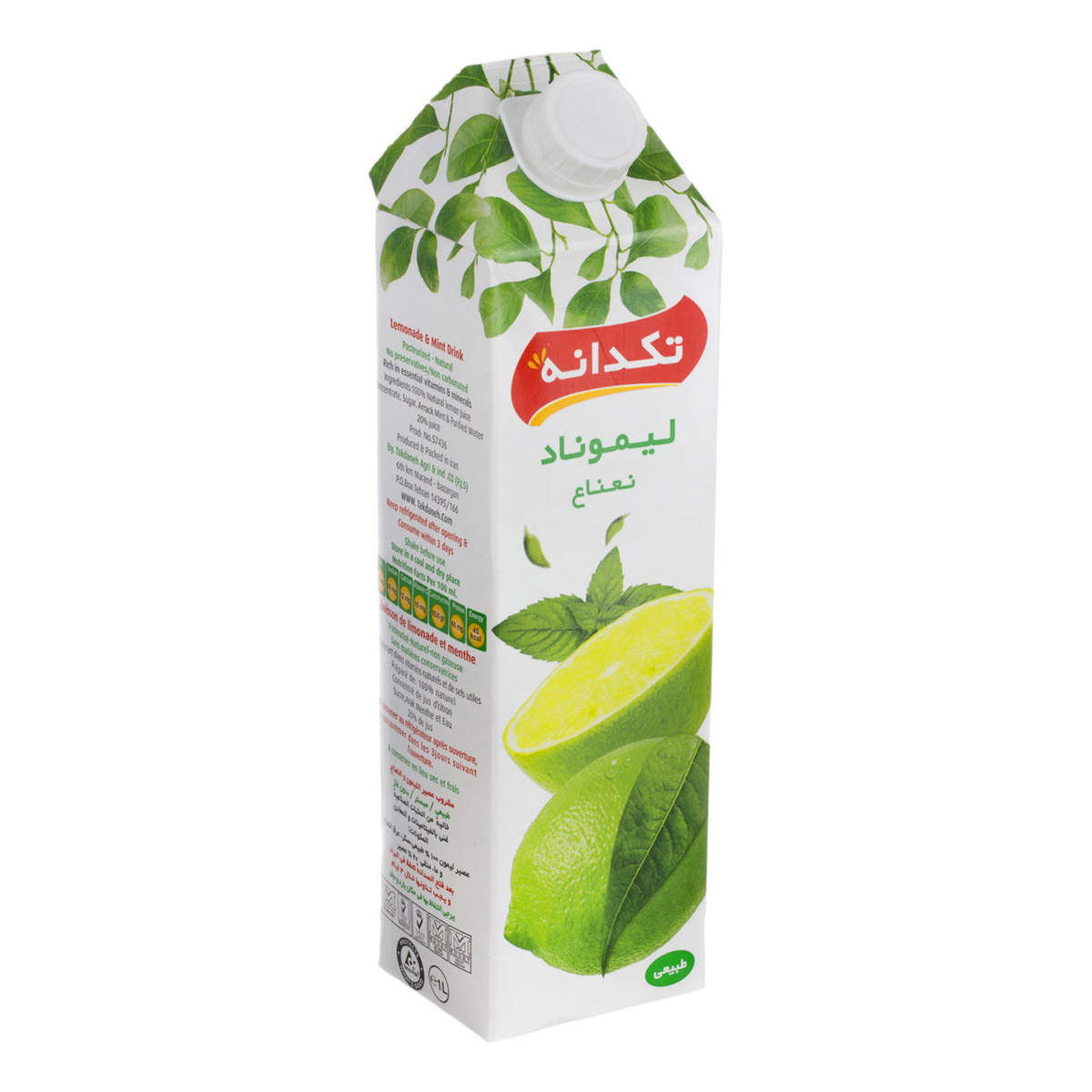 لیموناد نعنا 1 لیتری تکدانه