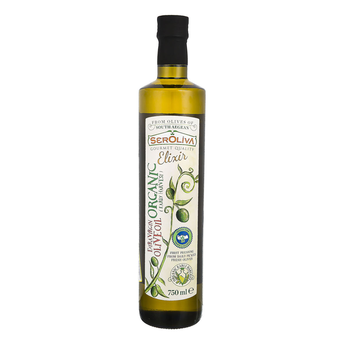 روغن زیتون فرابکر ارگانیک 750 میلی‌لیتری سِراُلیوا