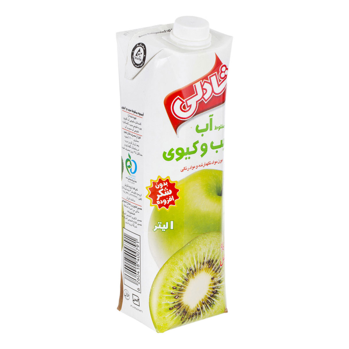 نوشیدنی مخلوط ‌سیب و کیوی 1 لیتری شادلی