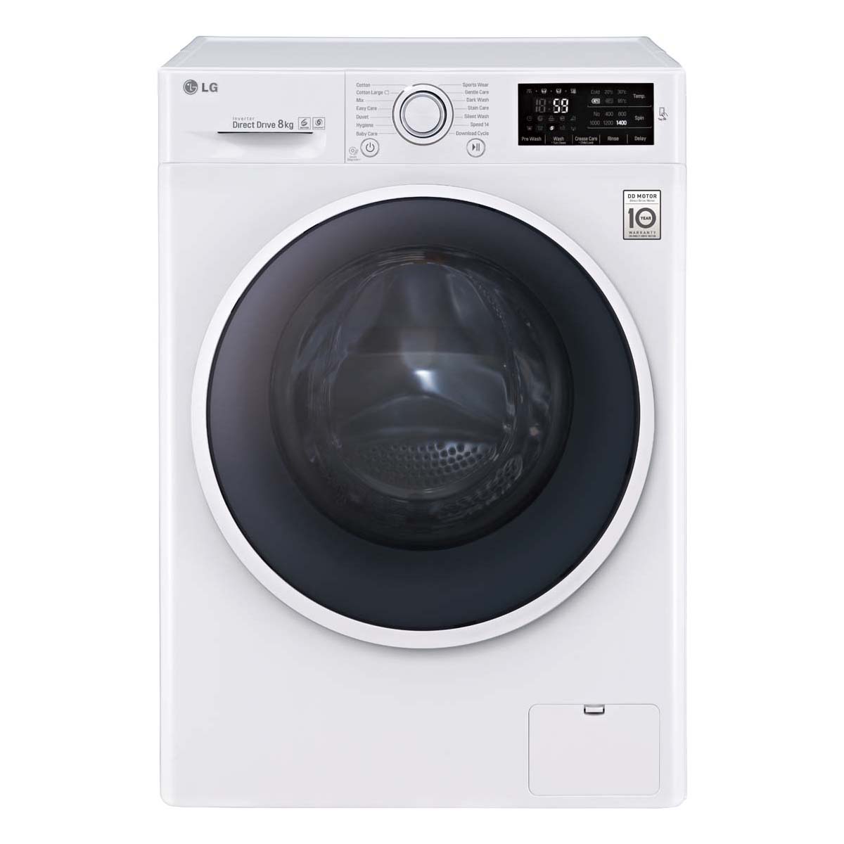 ماشین لباسشویی 8 کیلویی مدل WM-M84NW ال‌جی