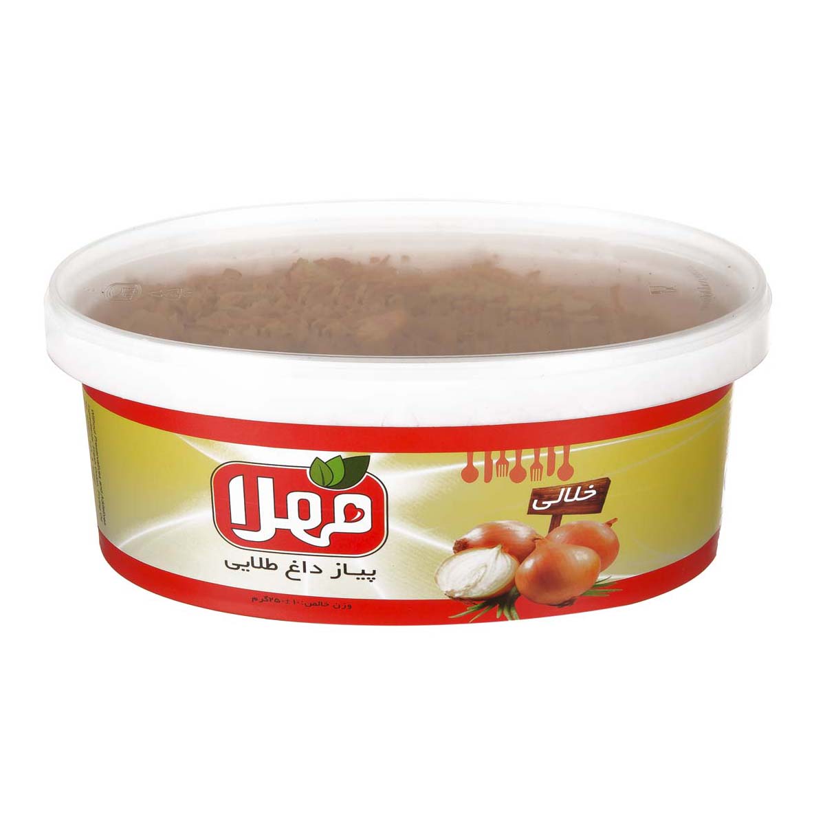پیاز داغ طلایی خلالی 250 گرمی مهلا