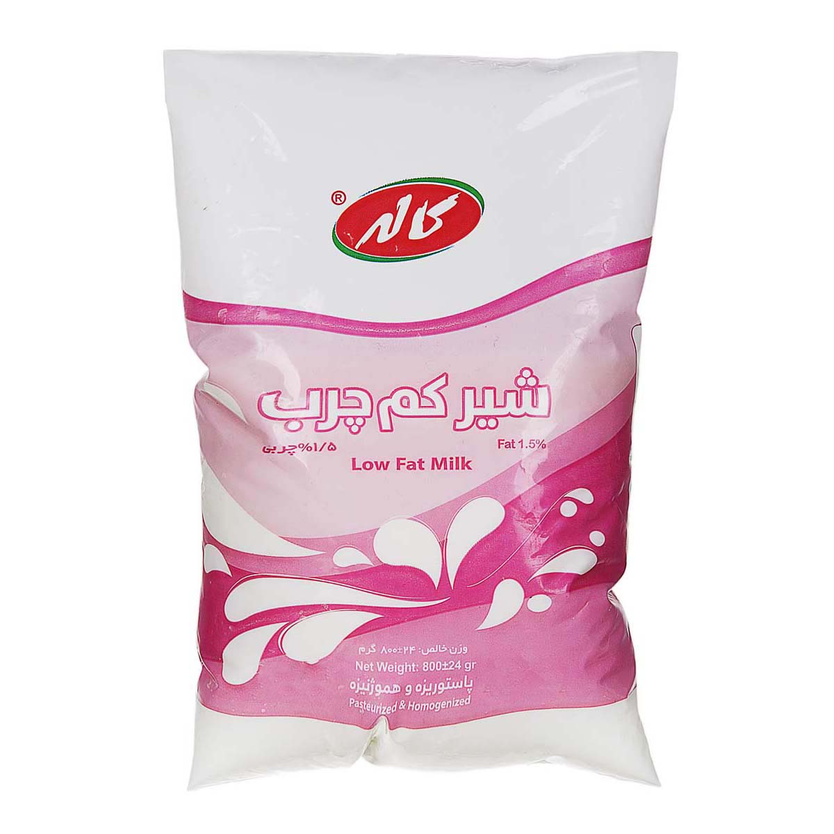 شیر کم چرب 800 گرمی کاله