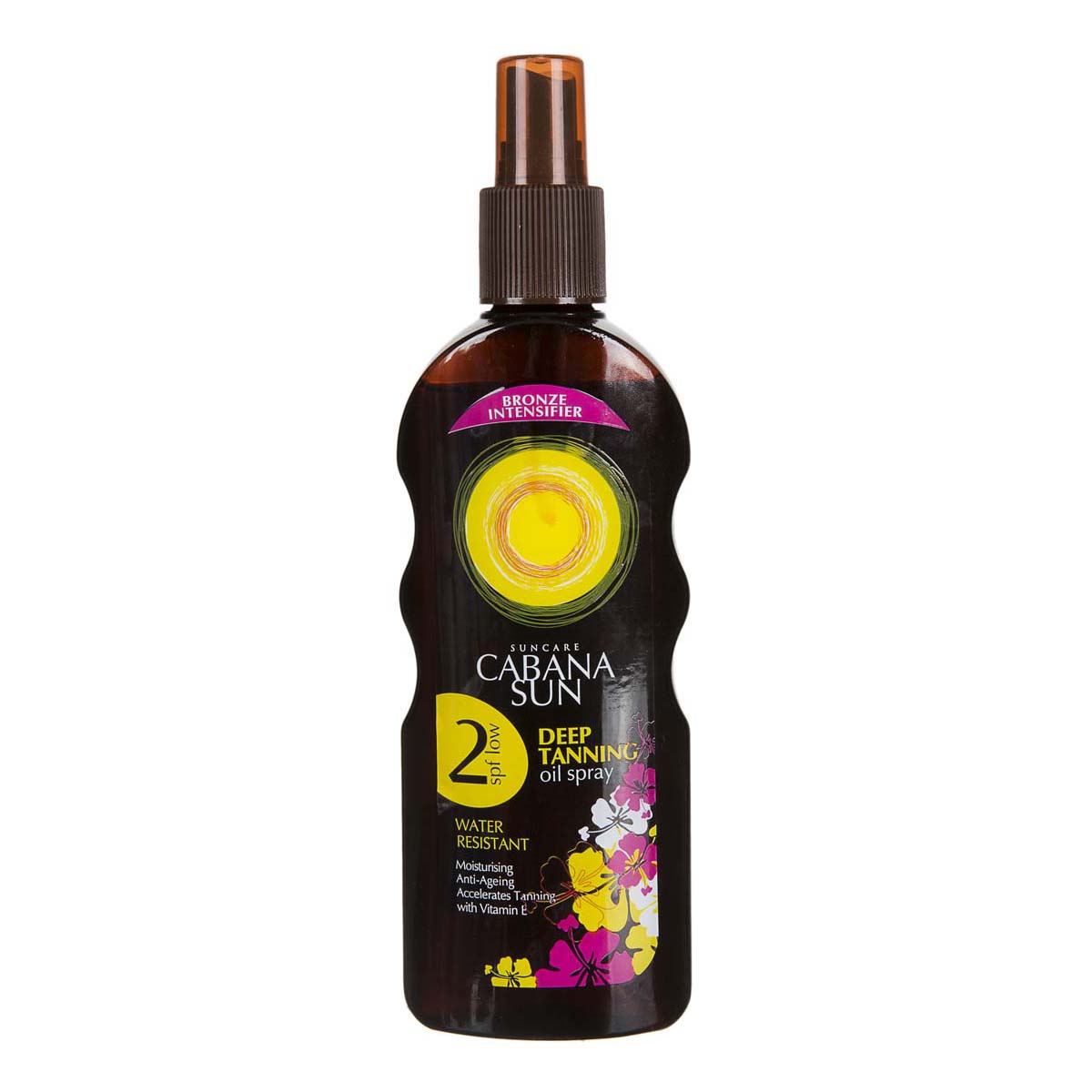 روغن  برنزه کننده قوی آفتاب با spf 2 با حجم 200 میلی لیتری کاباناسان