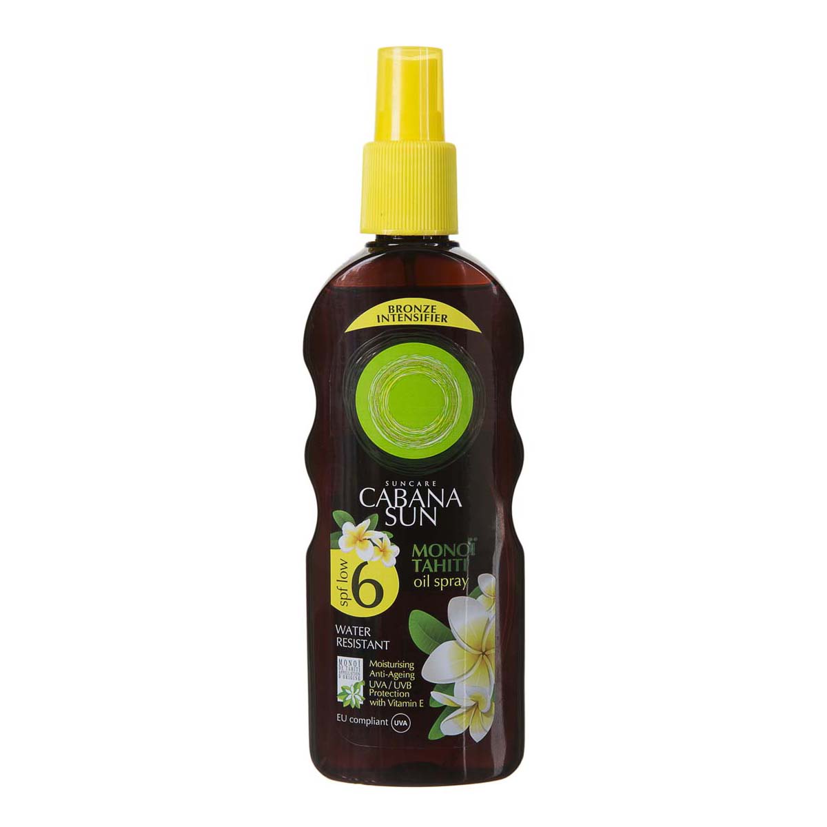 روغن برنزه کننده قوی مونوتاهیتی با spf 6 با حجم 200 میلی لیتری کاباناسان