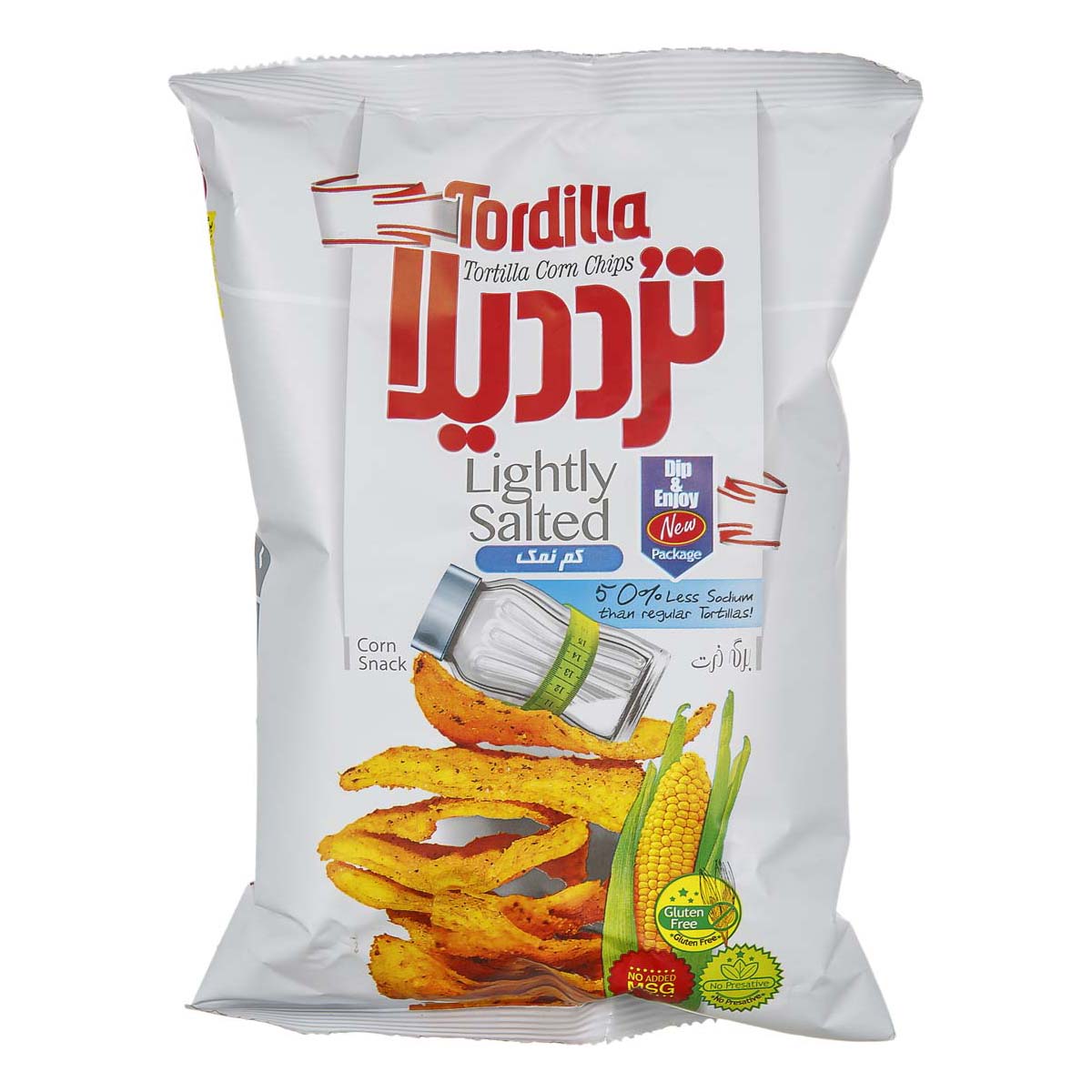 برگه ذرت کم نمک 80 گرمی ترددیلا
