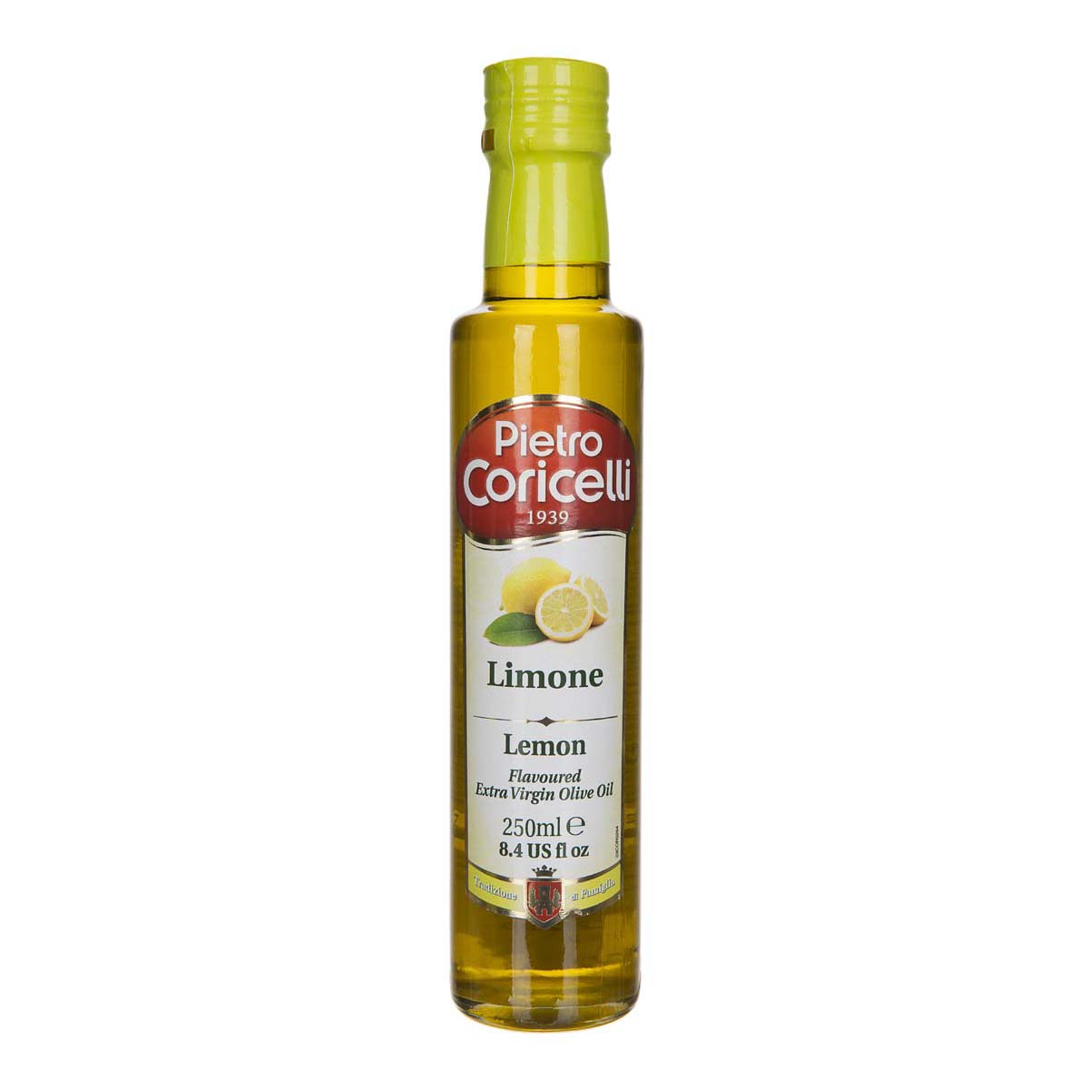 روغن زیتون فرابکر با طعم لیمو 250 میلی لیتری پیترو کریچلی 