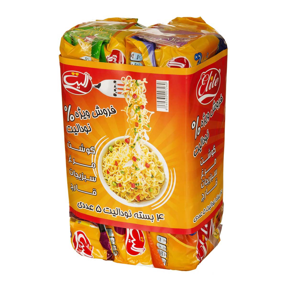 پک نودل 4 بسته 5 عددی الیت