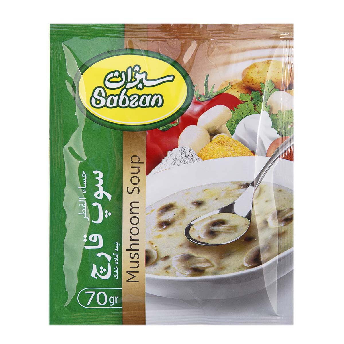 سوپ قارچ 70 گرمی سبزان