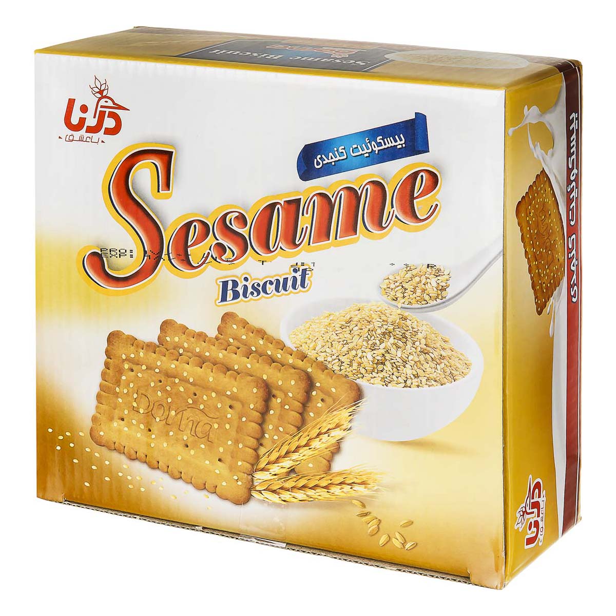 بیسکویت کنجدی 600 گرمی دُرنا 