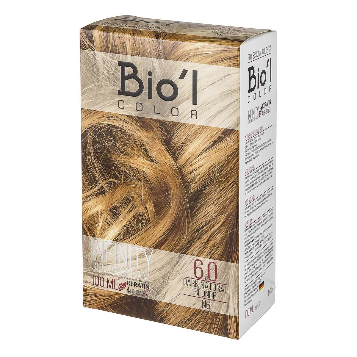 کیت رنگ مو بلوند طبیعی تیره شماره 6.0 بیول