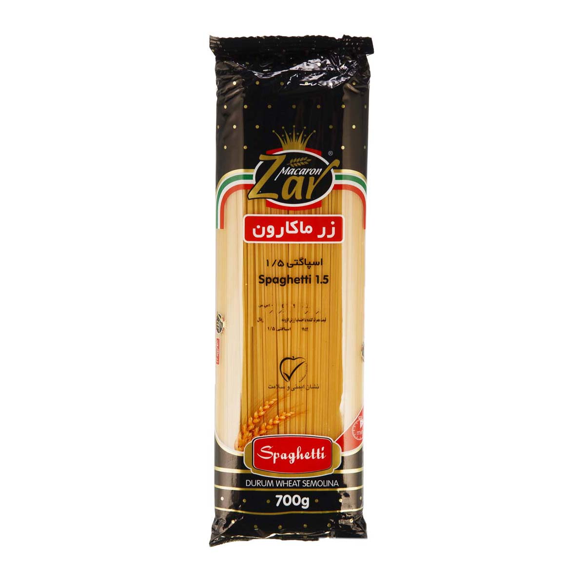 اسپاگتی 1.5 - 700 گرمی زرماکارون