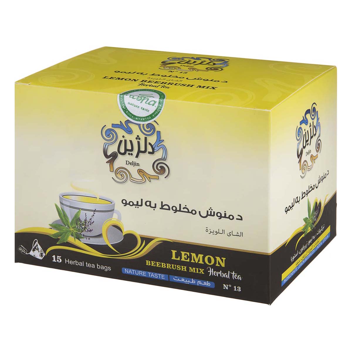 دمنوش مخلوط به لیمو 15 عددی دلژین