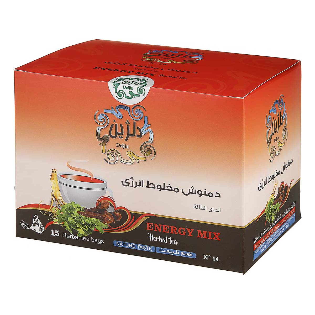 دمنوش مخلوط انرژی 15 عددی دلژین