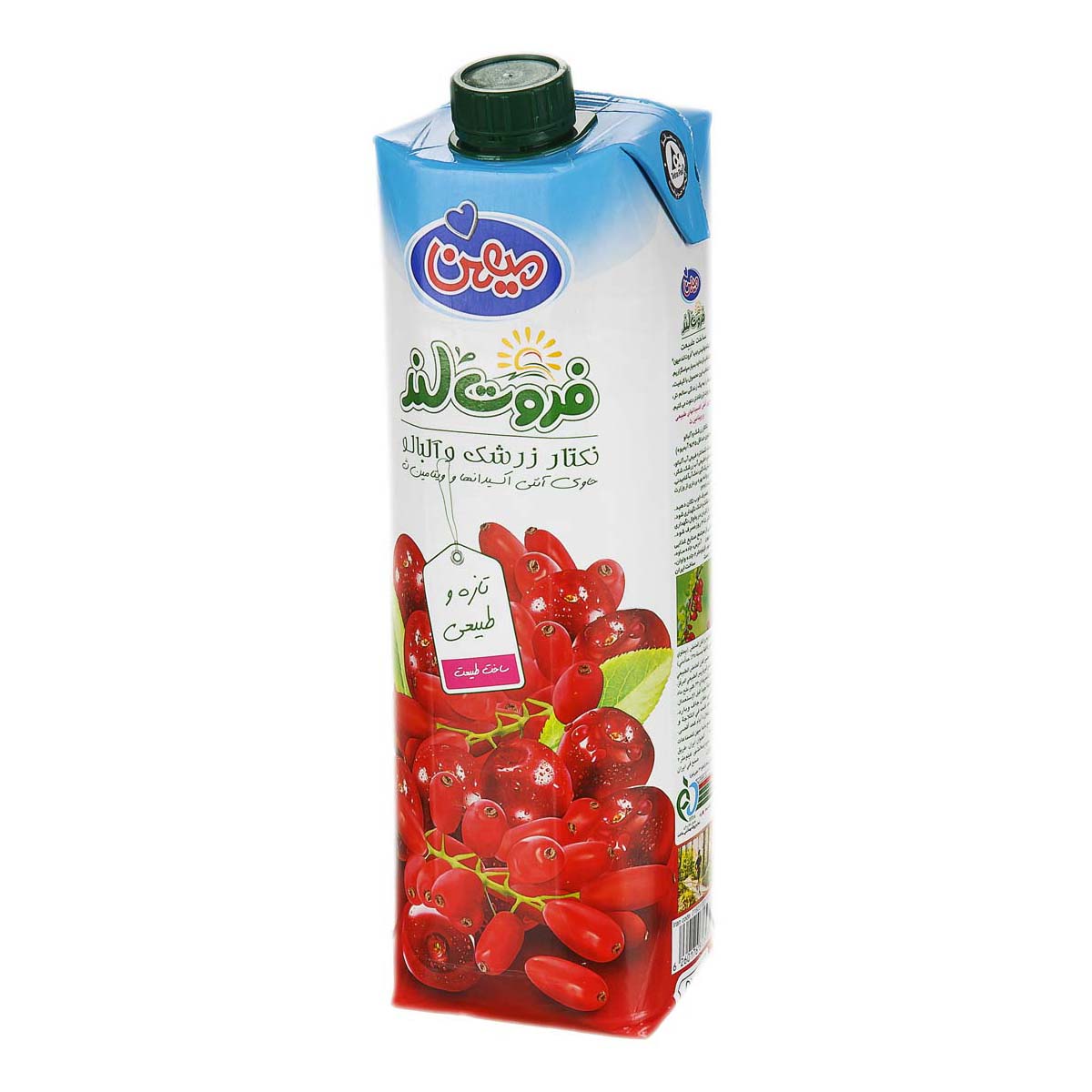 نکتار زرشک و آلبالو فروت لند 1 لیتری میهن
