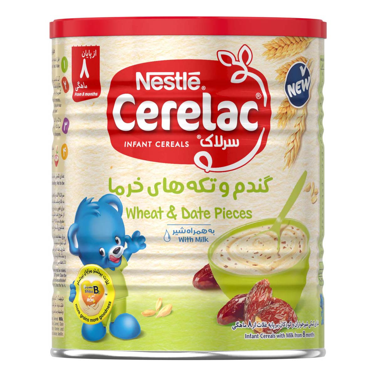 سرلاک گندم و تکه‌های خرما 400 گرمی نستله