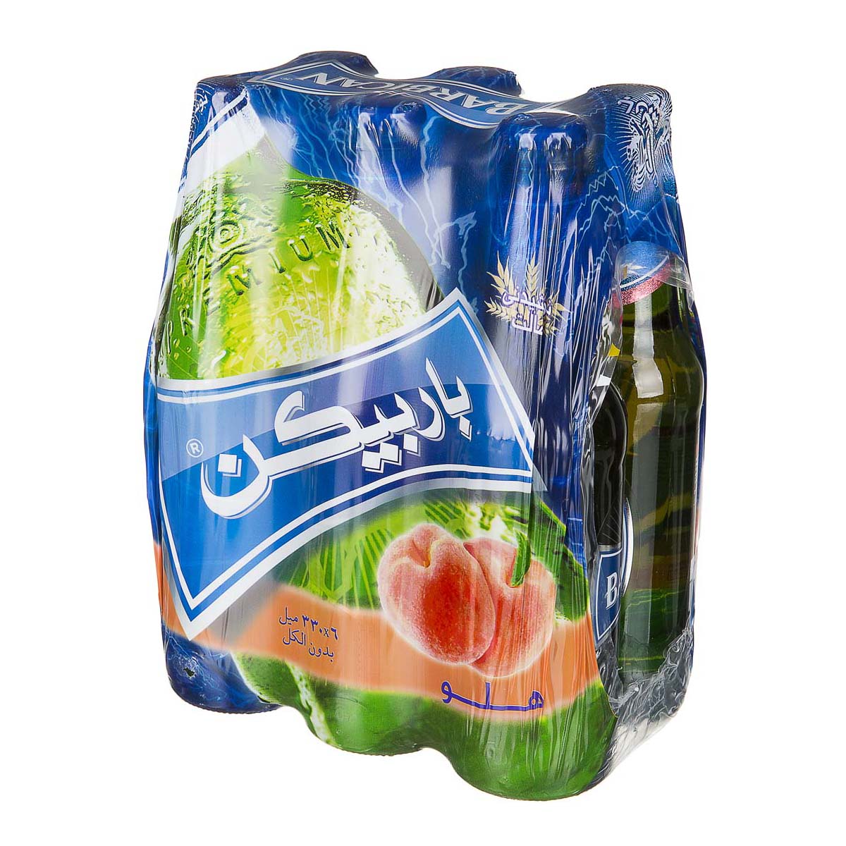 ماءالشعیر هلو 6 عددی 330 میلی لیتری باربیکن