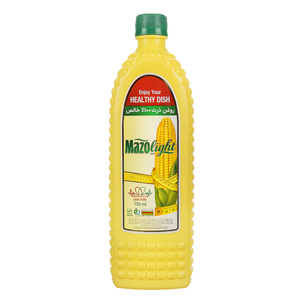 روغن ذرت 750 میلی لیتری مازولایت