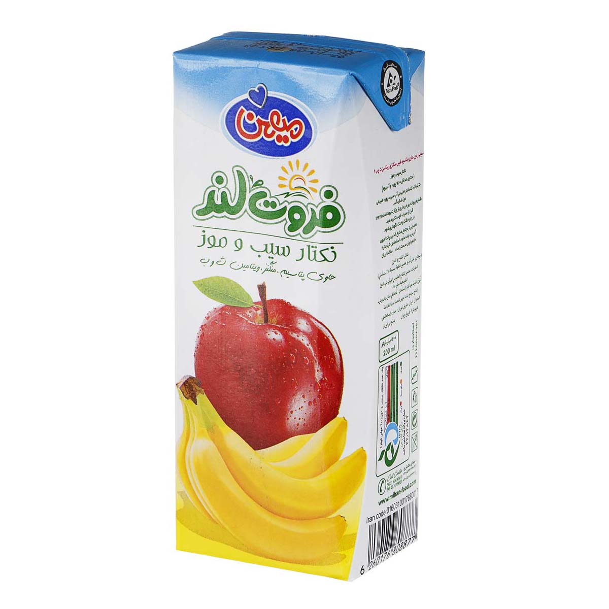 نکتار سیب و موز 200 میلی لیتری فروت‌‌‌‌‌‌لند میهن