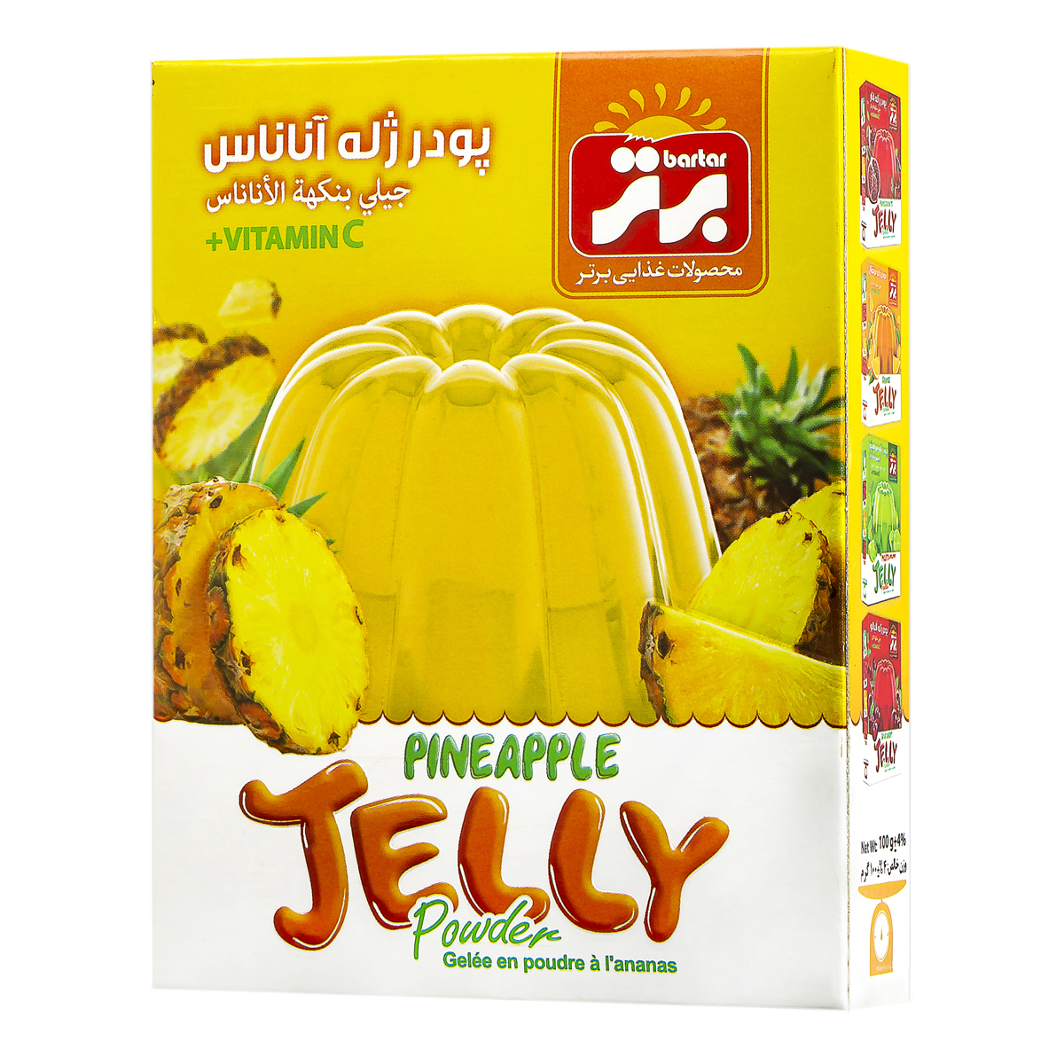 پودر ژله با طعم آناناس 100 گرمی برتر