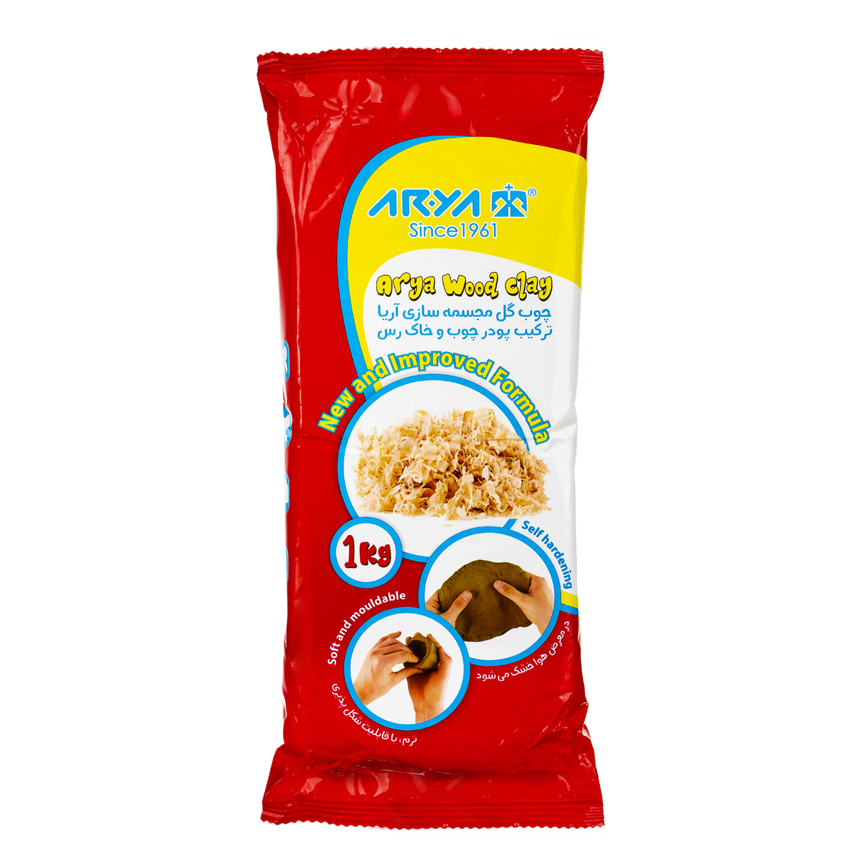چوب گل مجسمه سازی 1 کیلویی آریا