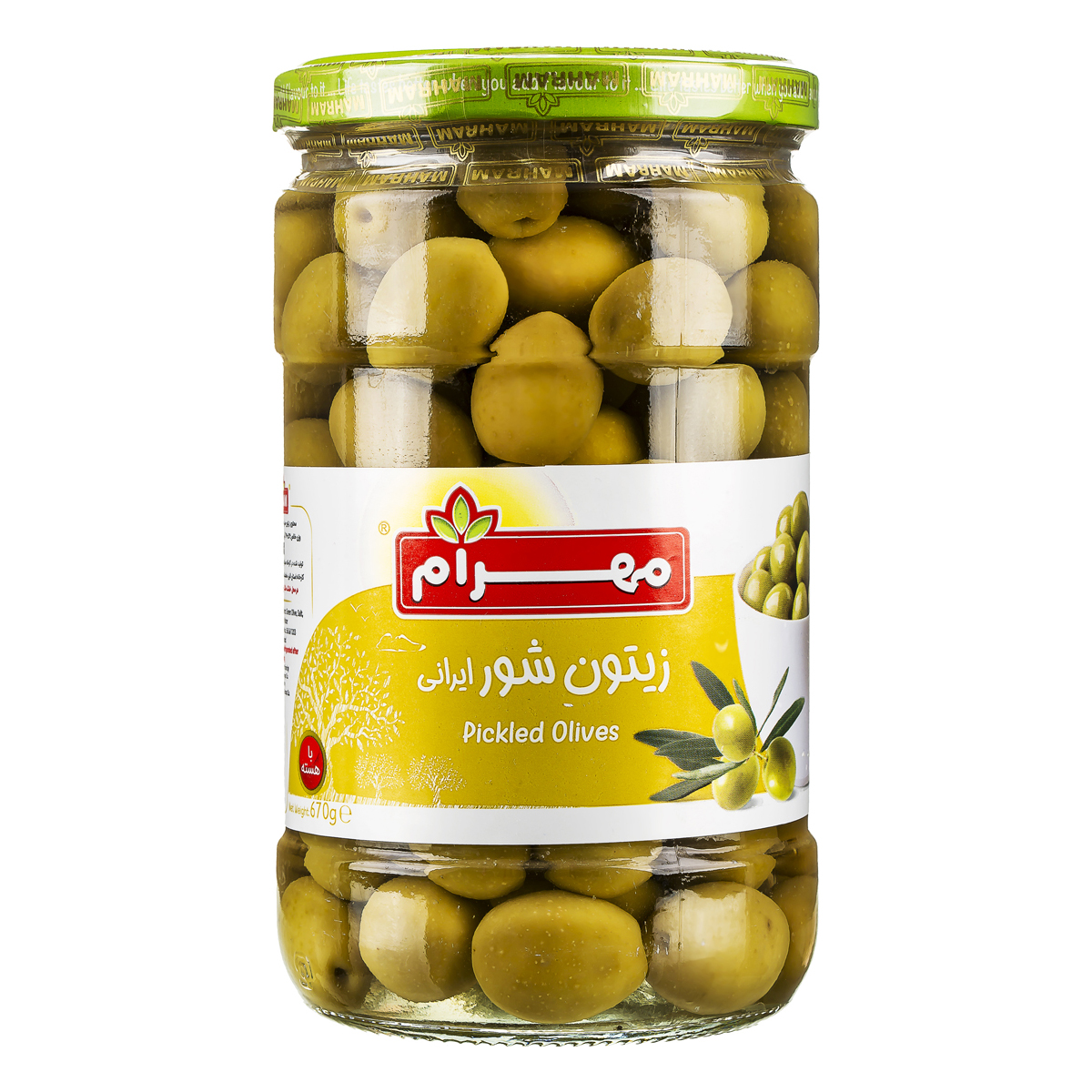 زیتون شور 670 گرمی مهرام