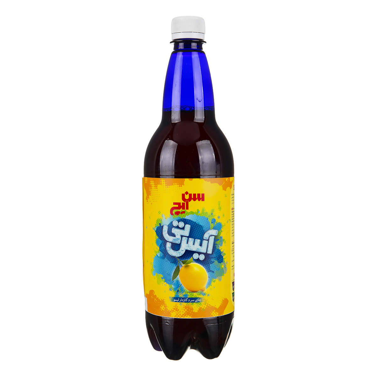 نوشیدنی چای سرد گازدار لیمو 1 لیتری سن‌ایچ