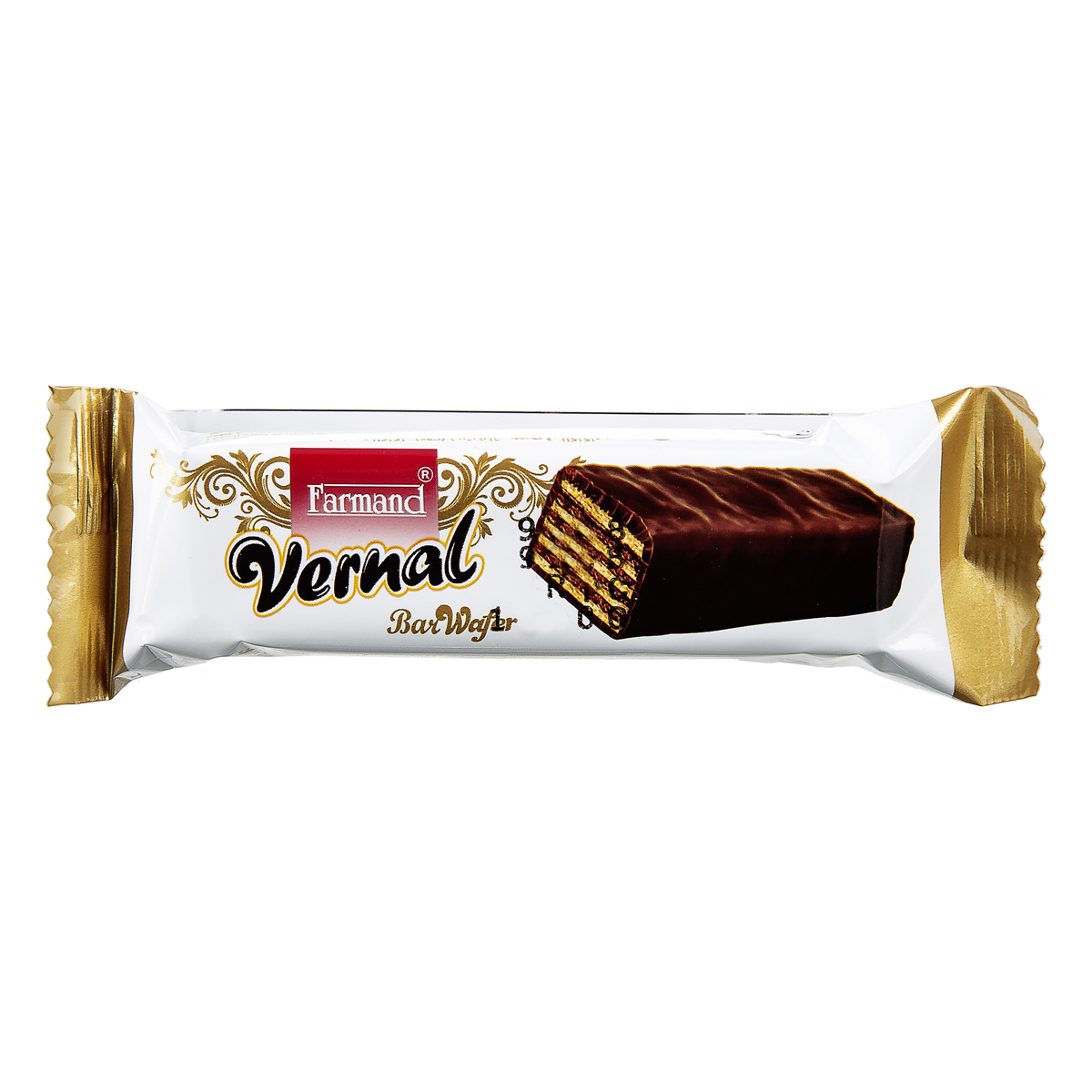 ویفر ورنال با روکش کاکائویی 20 گرمی فرمند