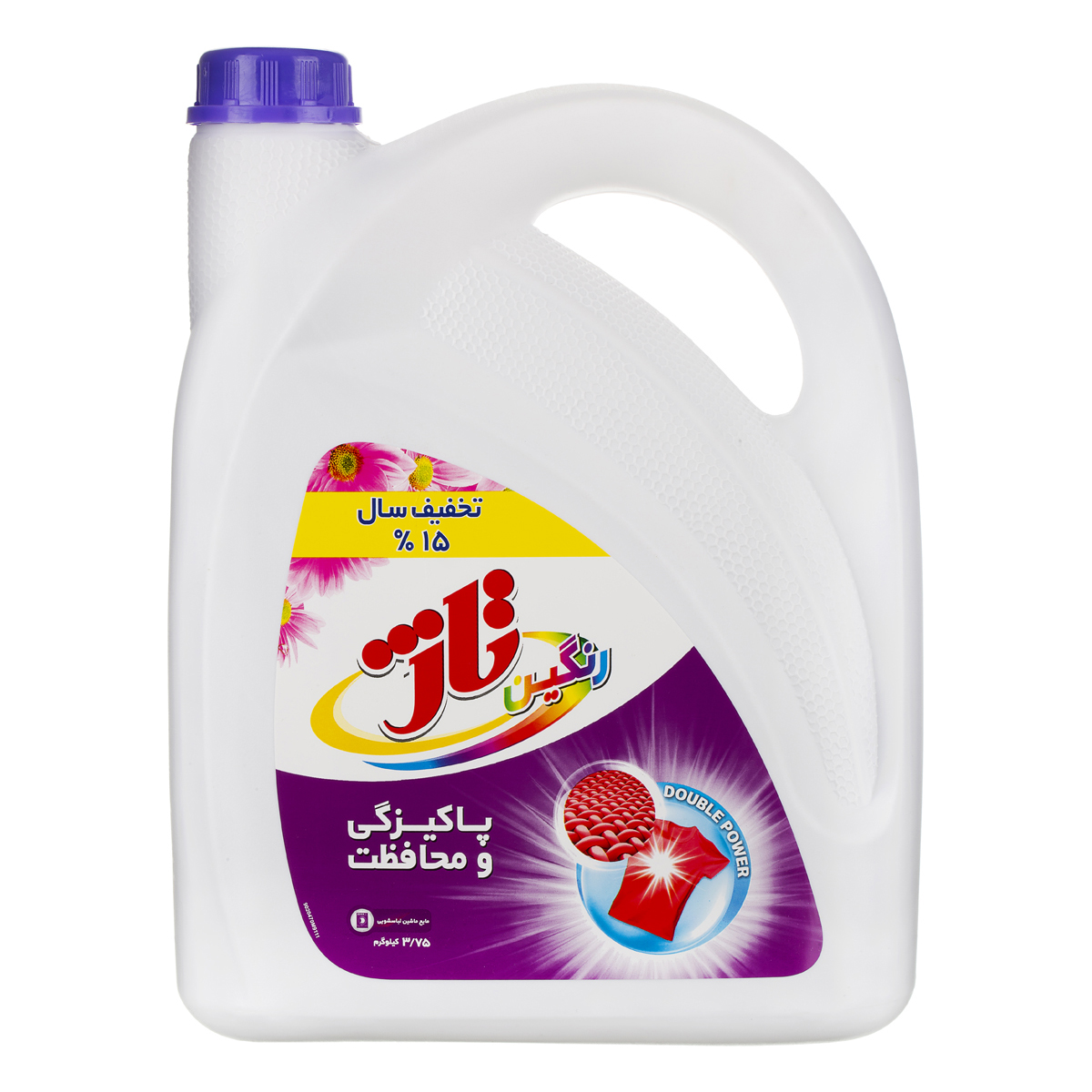 مایع لباسشویی مخصوص لباسهای رنگی 3750 گرمی تاژ 