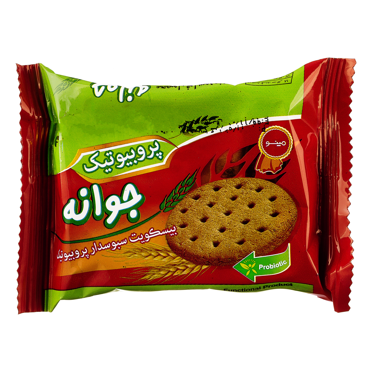 بیسکویت سبوسدار پروبیوتیک 37 گرمی مینو