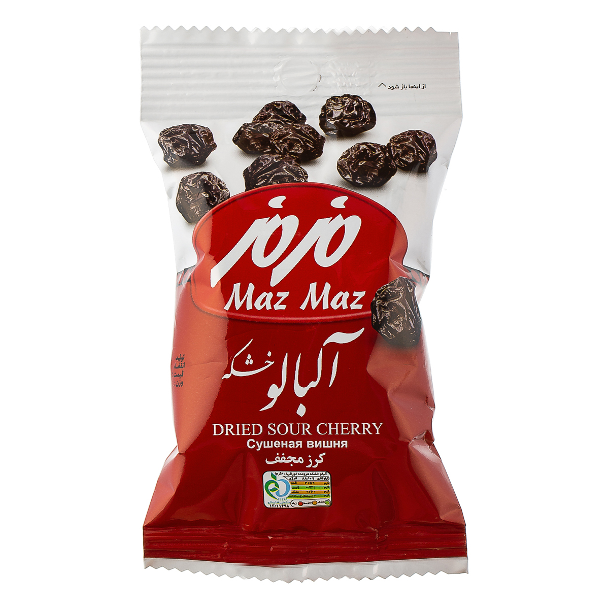 آلبالو خشک 40 گرمی مزمز