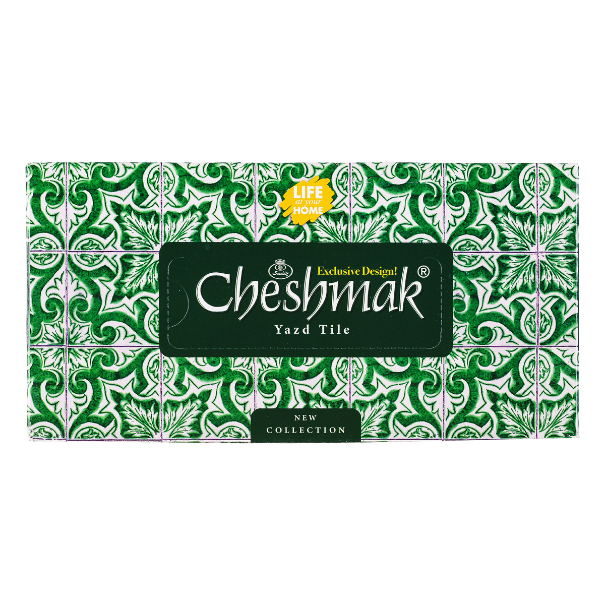 دستمال کاغذی طرح کاشی دو لایه 150 برگ چشمک
