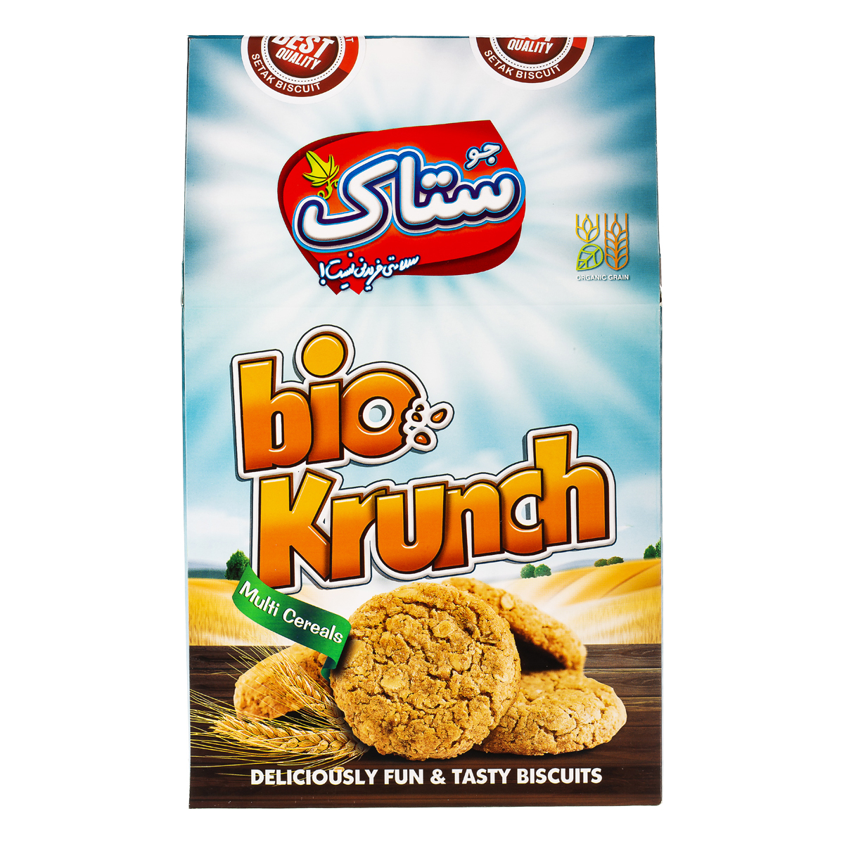 بیسکویت سبوسدار(چند غله) 400 گرمی ستاک