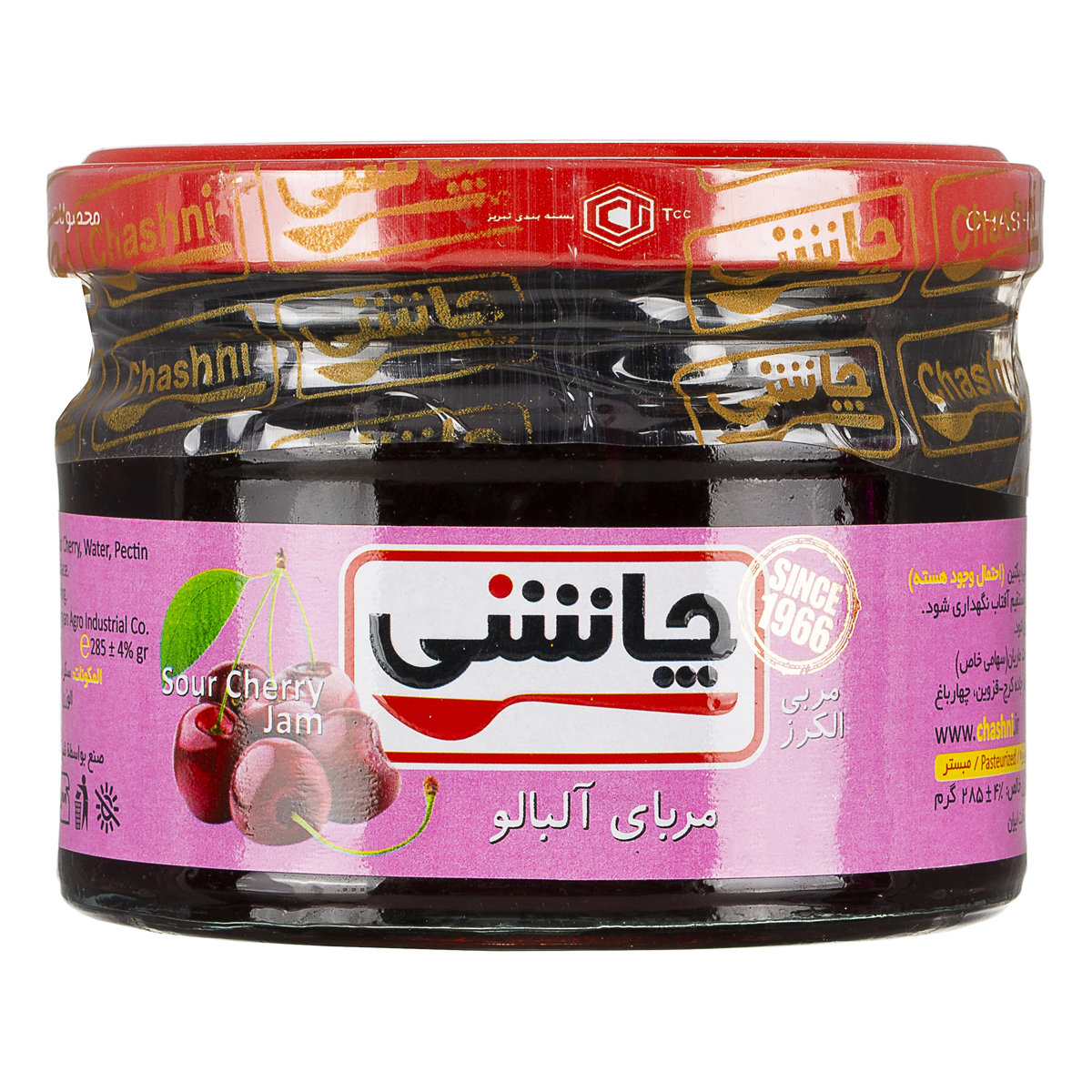 مربا آلبالو 285 گرمی چاشنی