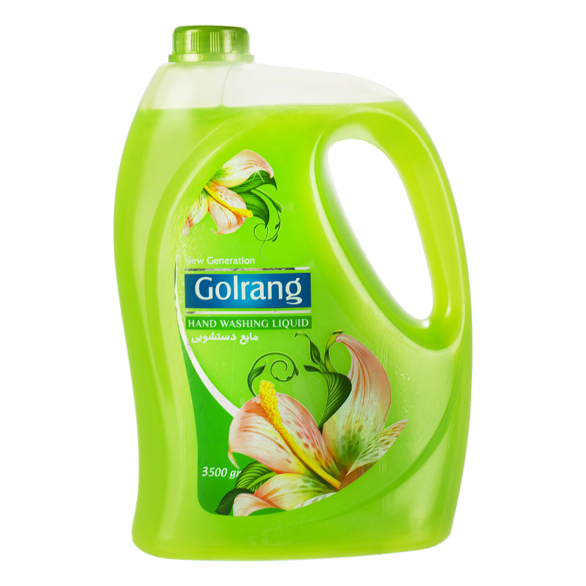 مایع دستشویی صدفی سبز 3500 گرمی گلرنگ