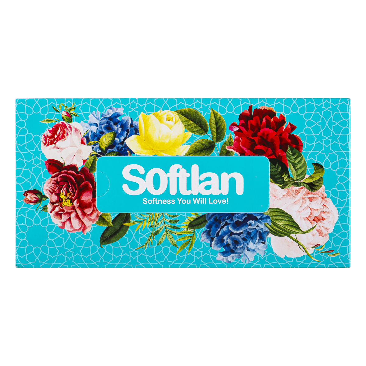 دستمال کاغذی طرح پرنسا دو لایه 150 برگ سافتلن
