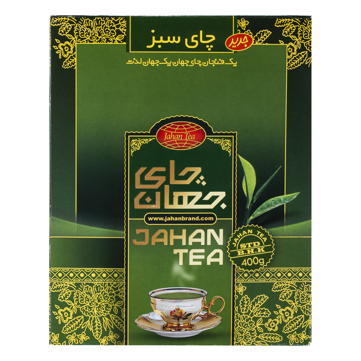 چای سبز 400 گرمی جهان