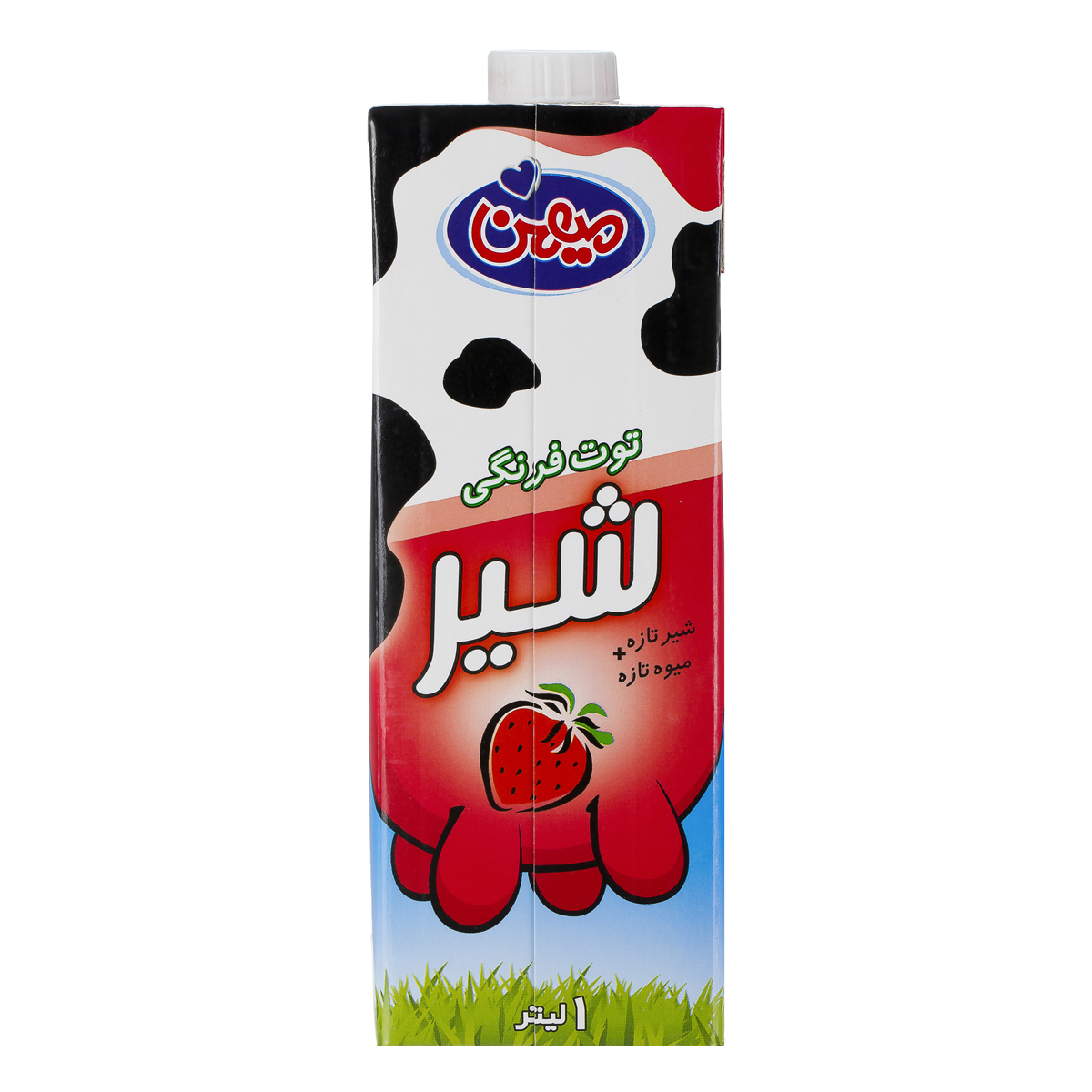 شیر توت فرنگی 1 لیتری میهن