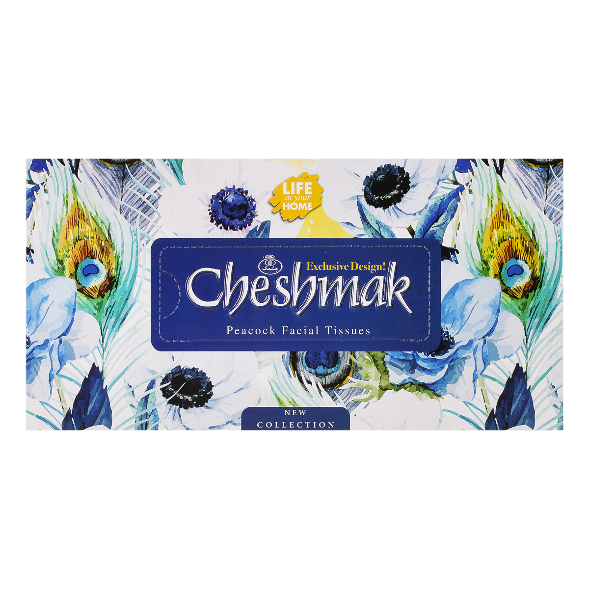 دستمال کاغذی طرح طاووس دولایه 150 برگ چشمک