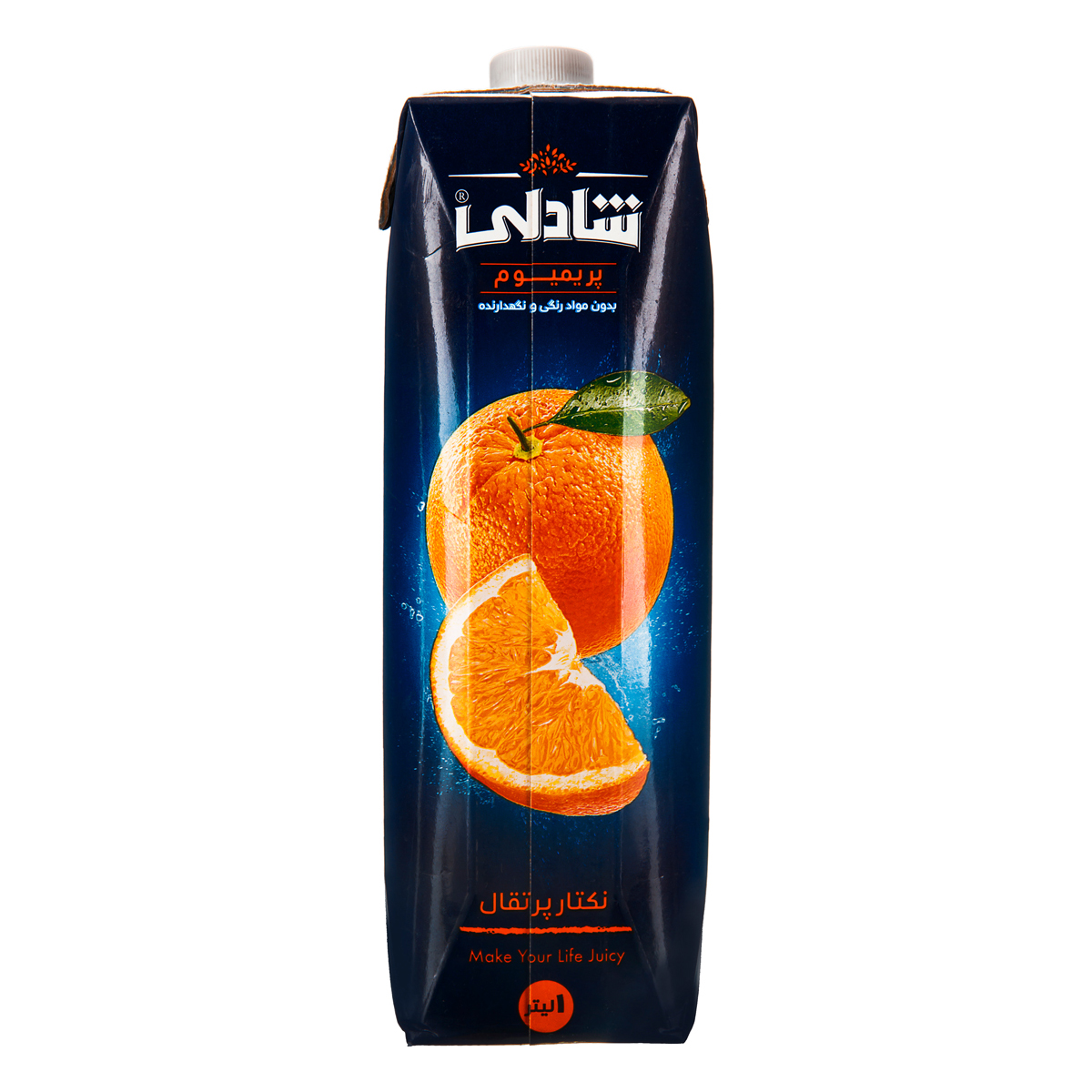 نکتار پرتقال 1000 میلی لیتری شادلی