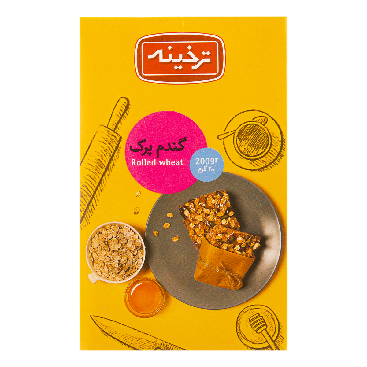 گندم پرک 200 گرمی ترخینه