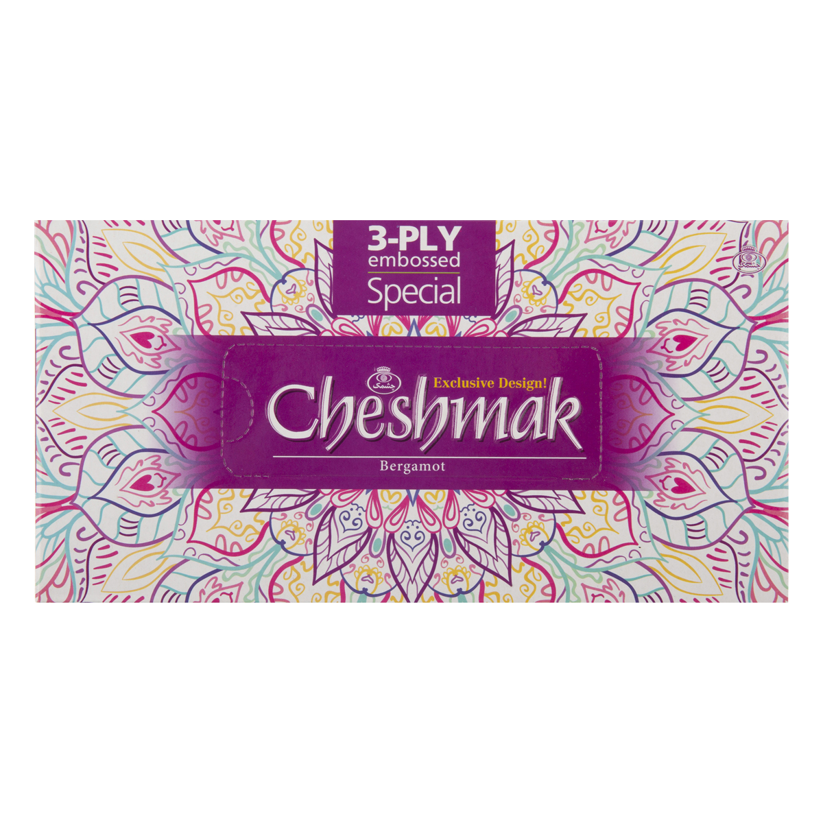 دستمال کاغذی طرح ترنج سه لایه 100 برگ چشمک