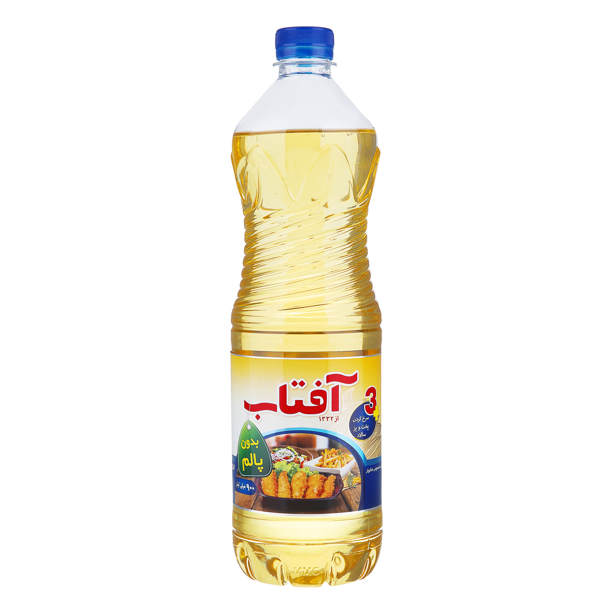 روغن سرخ کردنی، پخت و پز و سالاد بدون پالم 900 میلی‌لیتری آفتاب